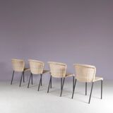 1950s set of 4 dining chairs from the Netherlands