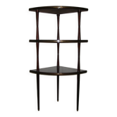 Etagère d' angle sur pieds des années 60