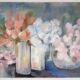 Impressionist still life with flowers, oil on canvas signed and framed