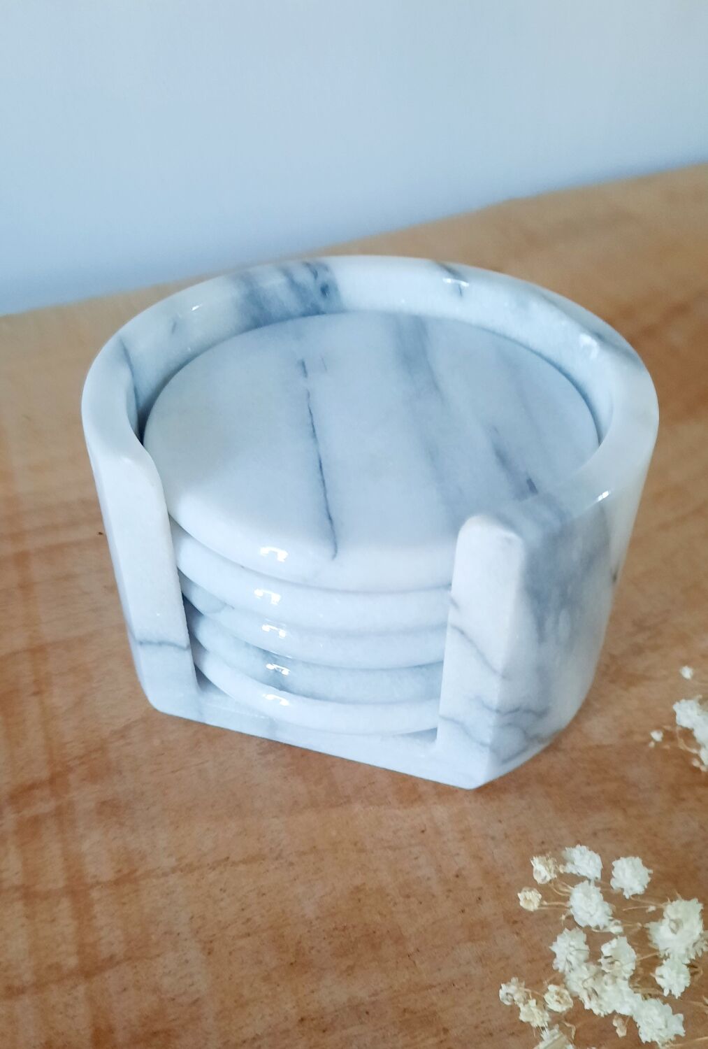 Vintage marble coasters