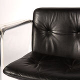 Hans Könecke Armchair for Tecta in Plexiglas, Chrom & Leather