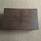 Old wooden travel chest