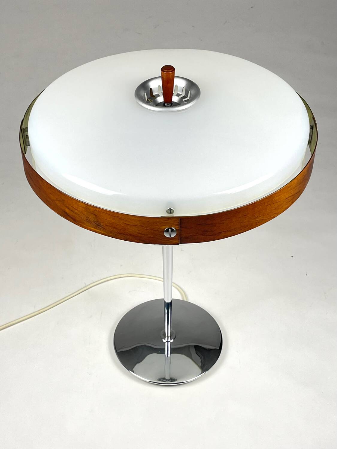Fase eclipse m, lampe de table rare du milieu du siècle, espagne, 1966
