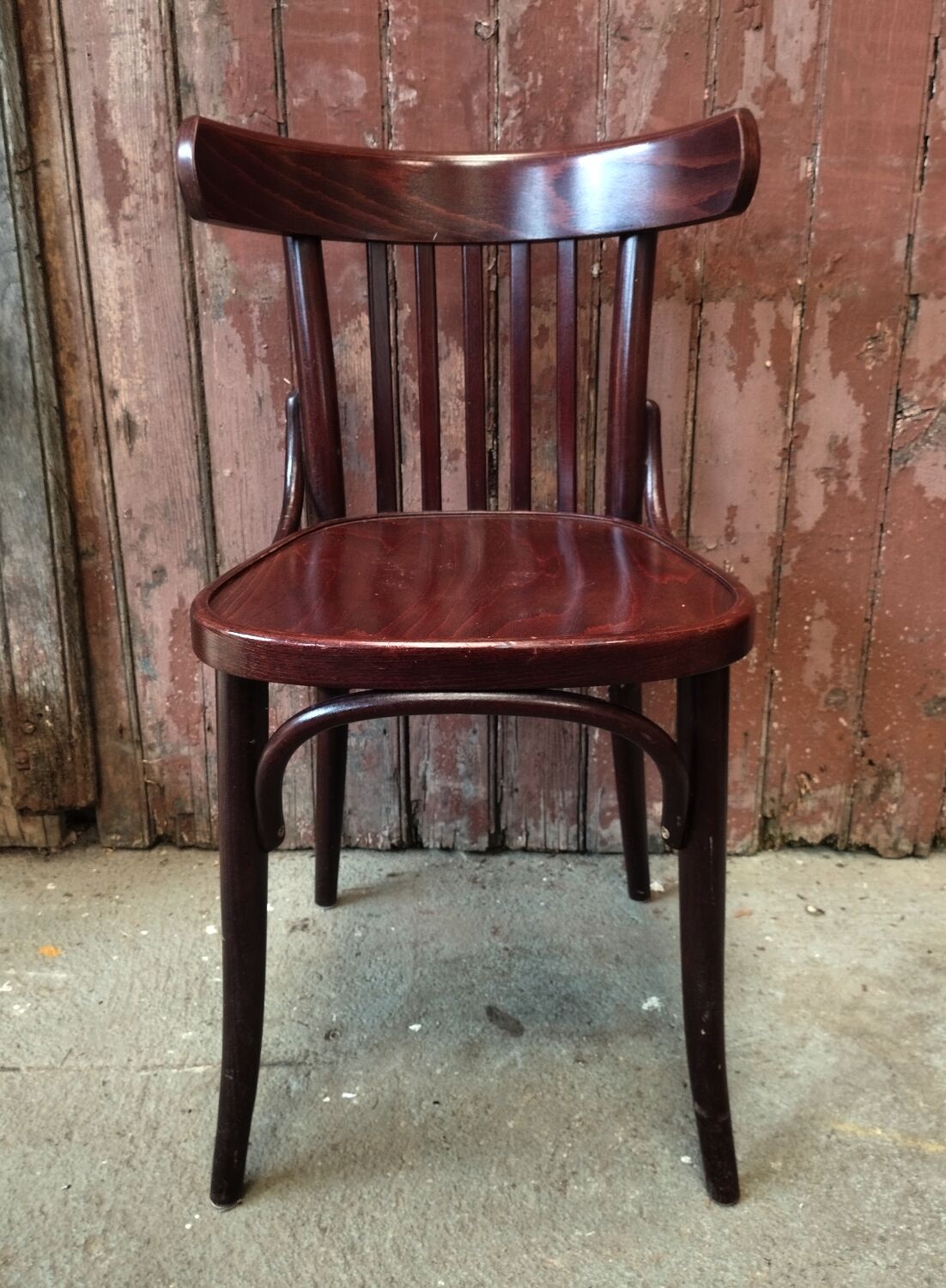 Turned wood bistro chair