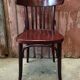 Turned wood bistro chair
