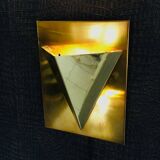 Postmodern Brass Wall Lamp Sconce from Liro, Belgium, 1980s