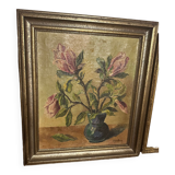Bouquet de Fleur toile signé Charles Sodeur