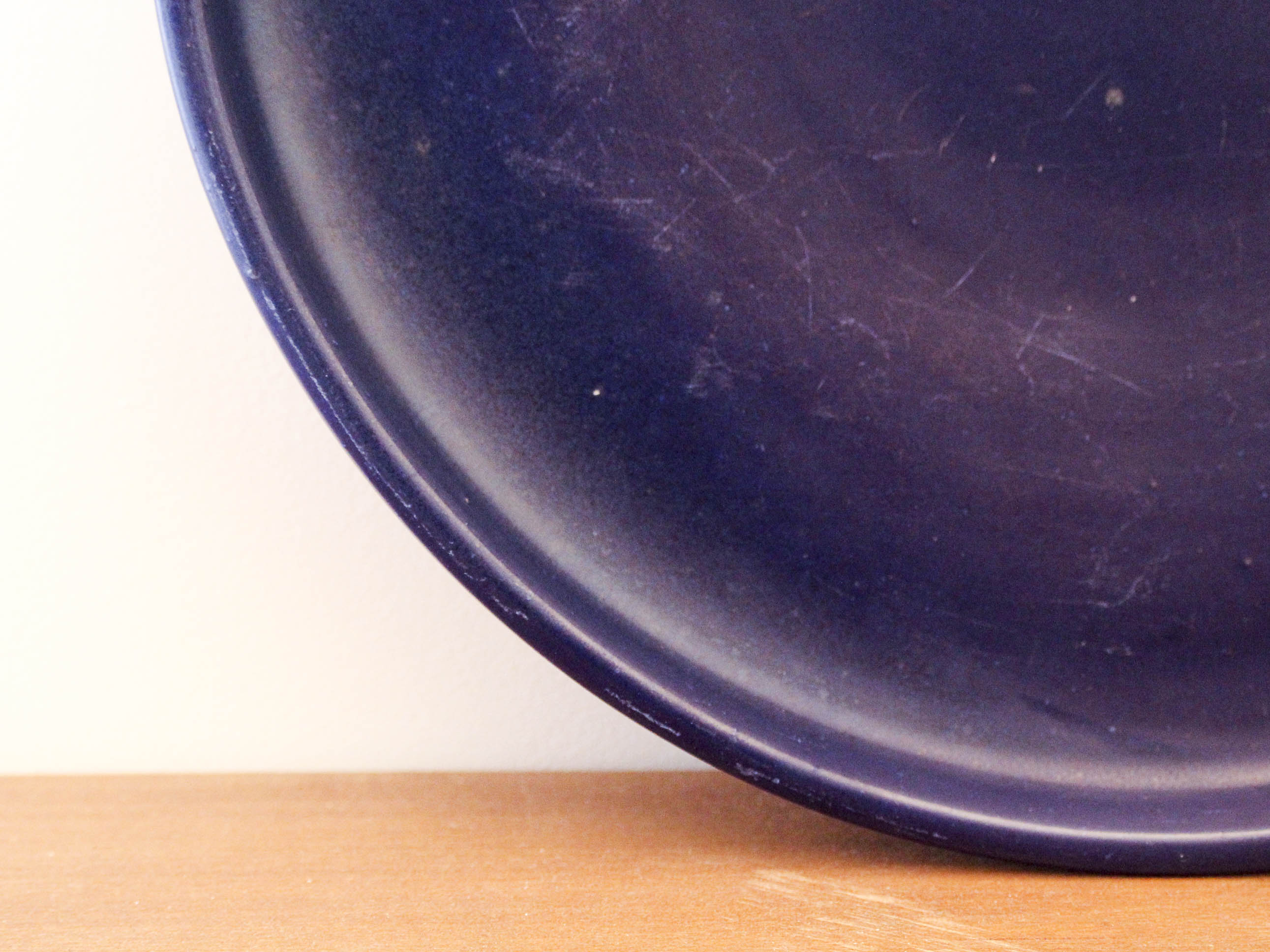 Blue ceramic dish Charles Voltz Vallauris