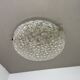 Large 40cm Murano Ice Glass Flushmount Wall Light by Hillebrand Leuchten, 1