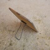 Vintage silver barber's mirror 20cm x 13cm