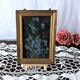 Petit cadre tableau bouquet de myosotis