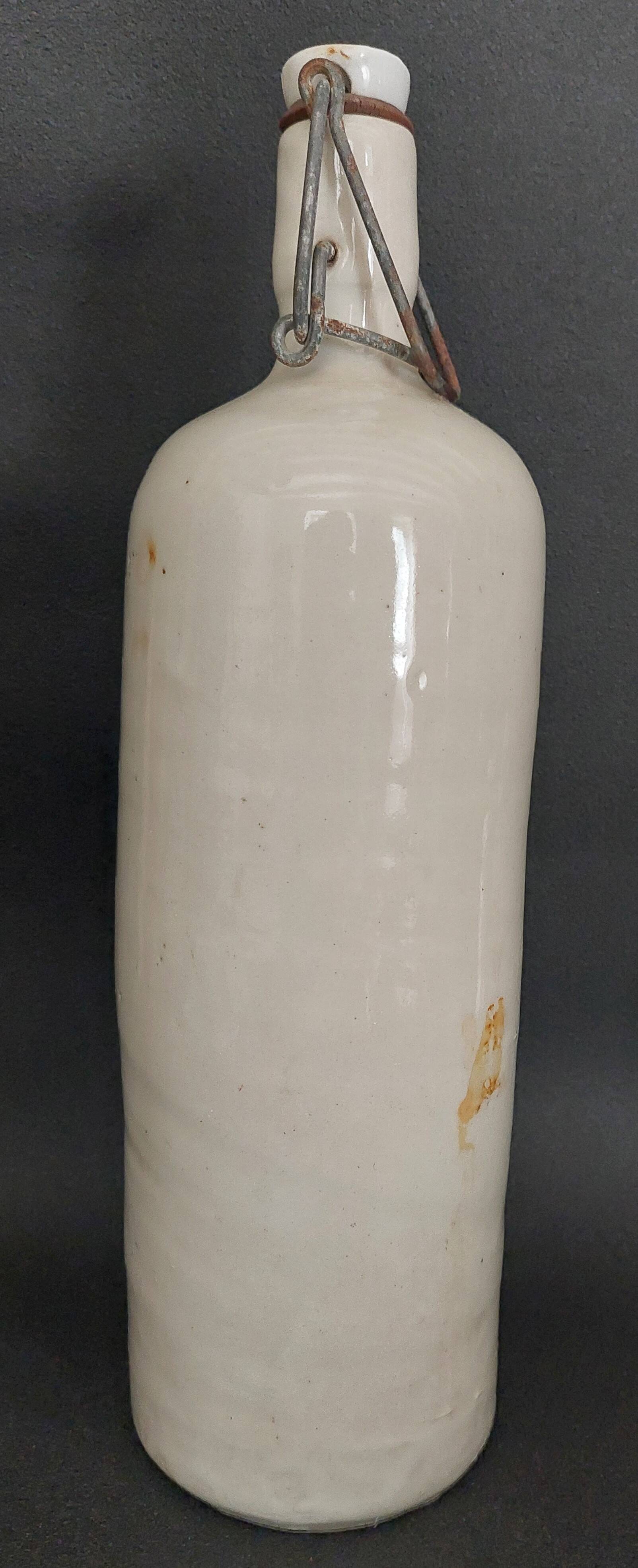 20th century glazed stoneware bottle