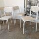 Set of 4 tubular metal chairs from the 90s