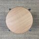 Set of 5 wooden school stools with gray metal legs