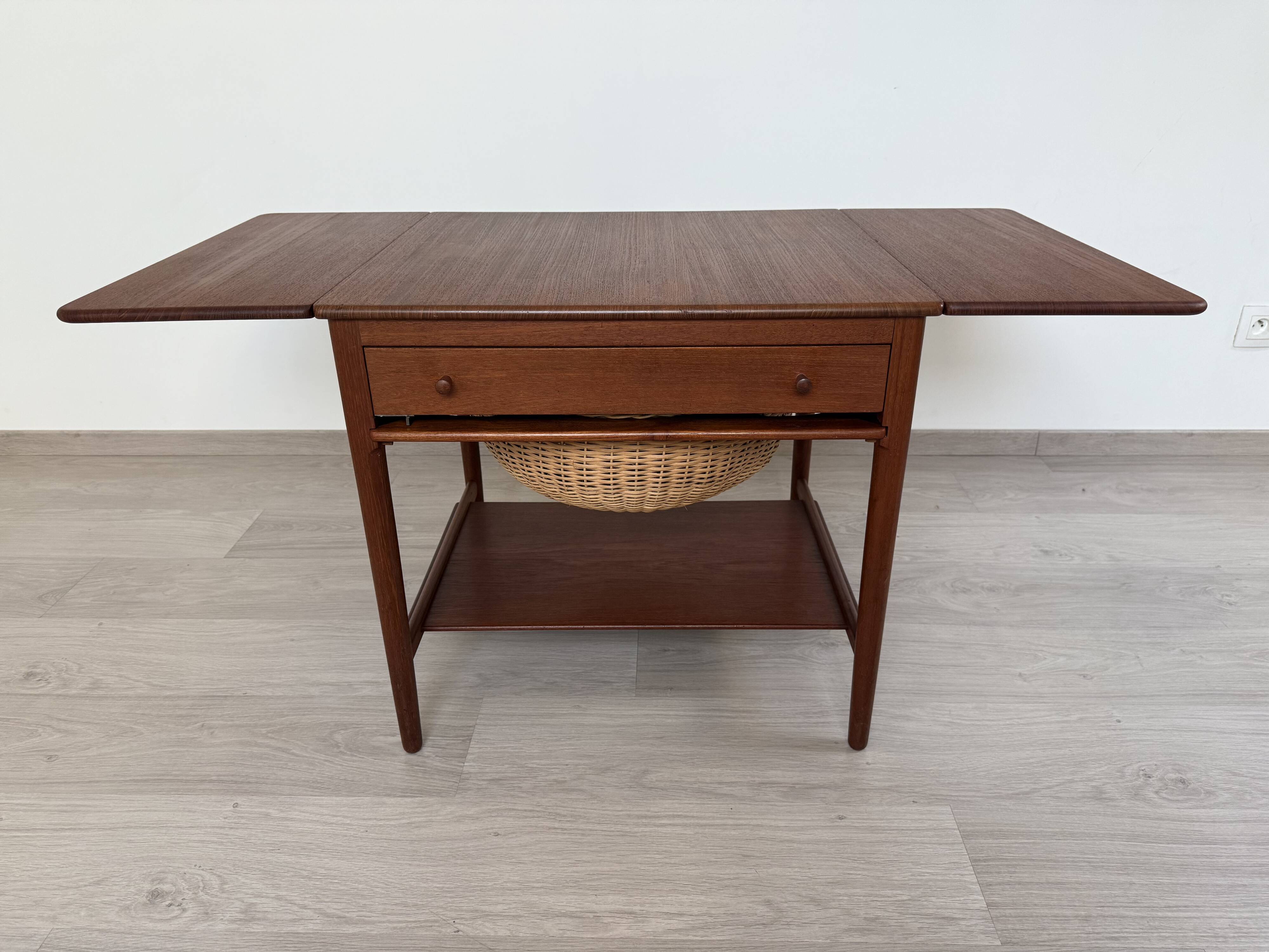 Scandinavian sewing table by Hans Wegner from the 1960s.