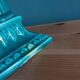 Niderviller emerald green column candle holder