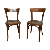 Pair of wooden chairs 1950