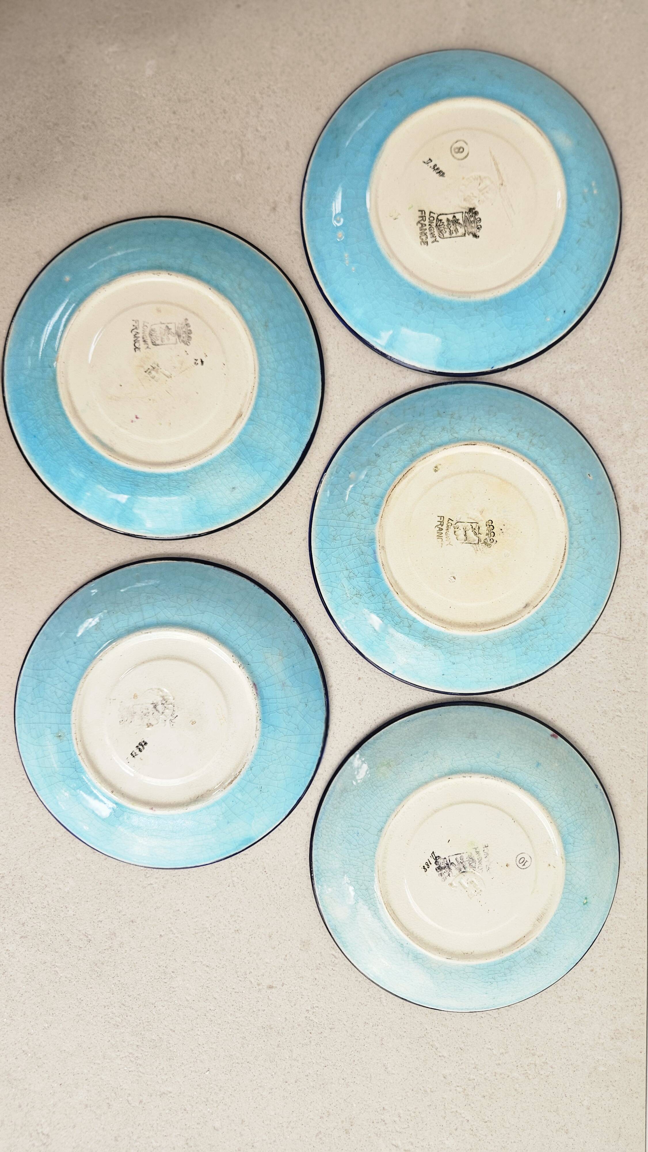 Complete tea/coffee service in Longwy enamel.