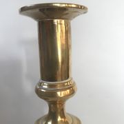 Pair of Victorian candle holders in gilded bronze