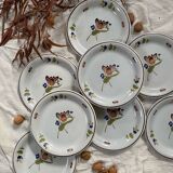 St-Clement earthenware dinner plates, 1940