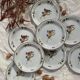 St-Clement earthenware dinner plates, 1940