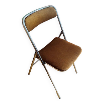 Chaise pliante pli chaise Souvignet vintage 70’