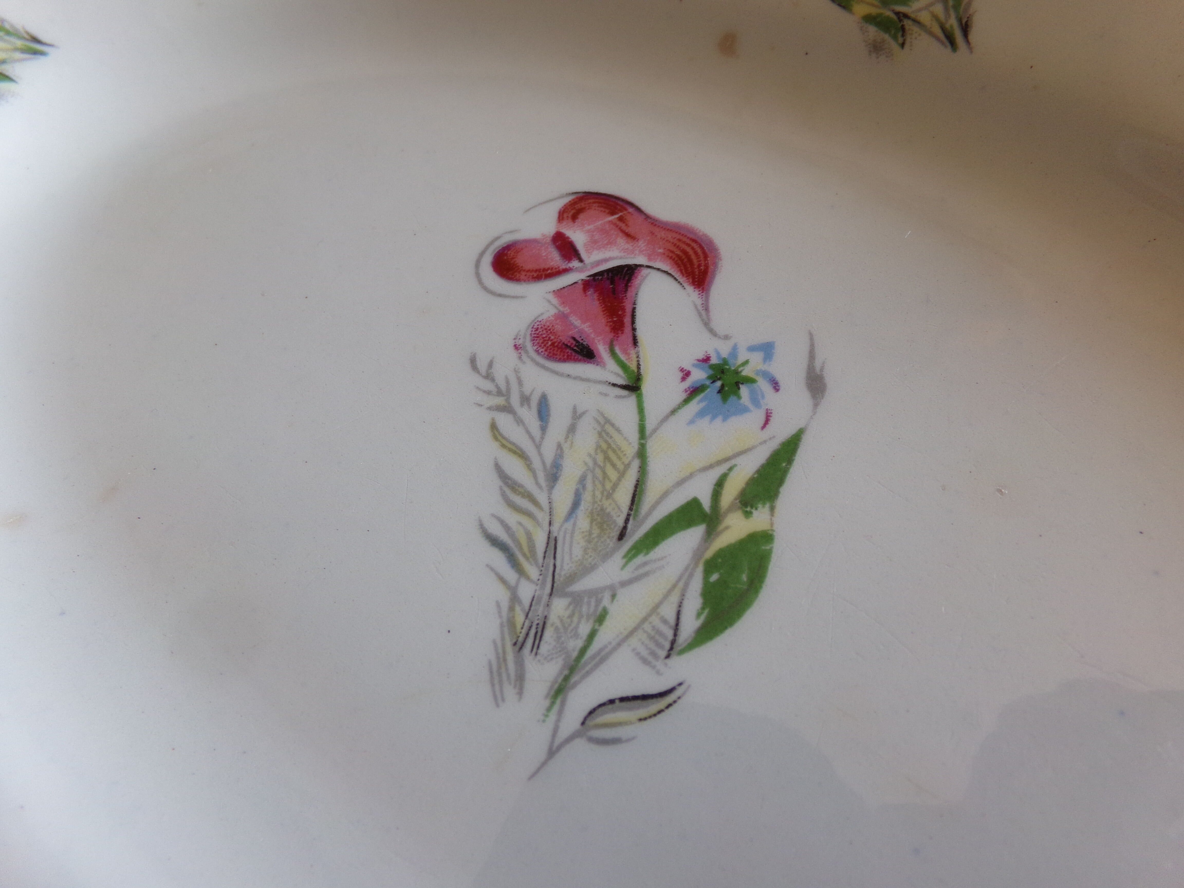 Old oval dish