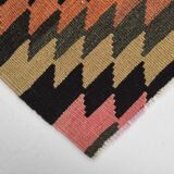 Orange Black Turkish Kilim Rug 170x259Cm SK 35353