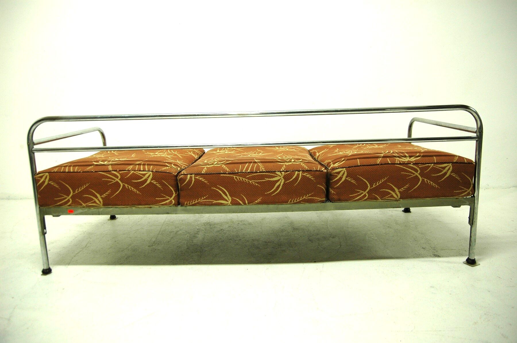 Chromium plated bauhaus sofa by Robert Slezák, 1930s