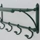 Vintage coat rack / hat stand in cast iron, 1930s Art Deco.