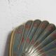 Shell cup in enameled brass