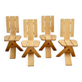 4 Redureau Création chairs - 🇫🇷 1990s.