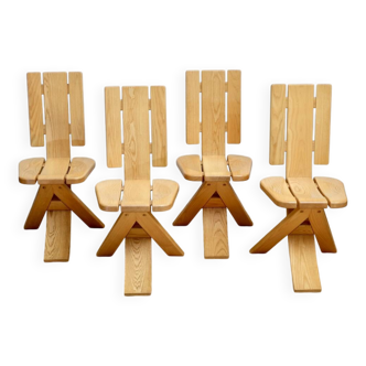 4 chaises Redureau Création - 🇫🇷 années 1990.