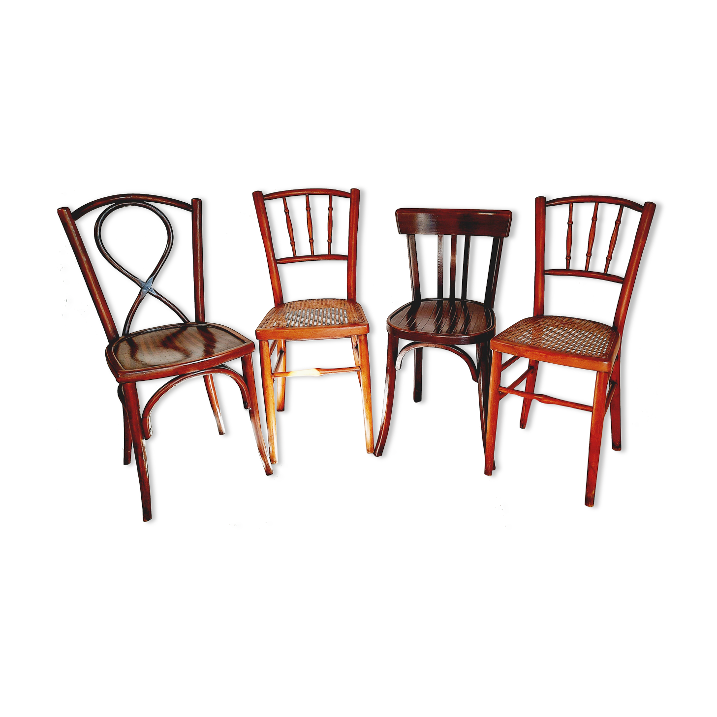 Lot 4 bistro chairs