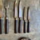 68-piece silver-plated and black ebony cutlery set with 4 velvet cases