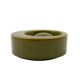 Mid-century green ceramic ashtray, Sicart Italy 1969