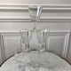 Set of 6 large crystalline glass wine glasses 50-60s