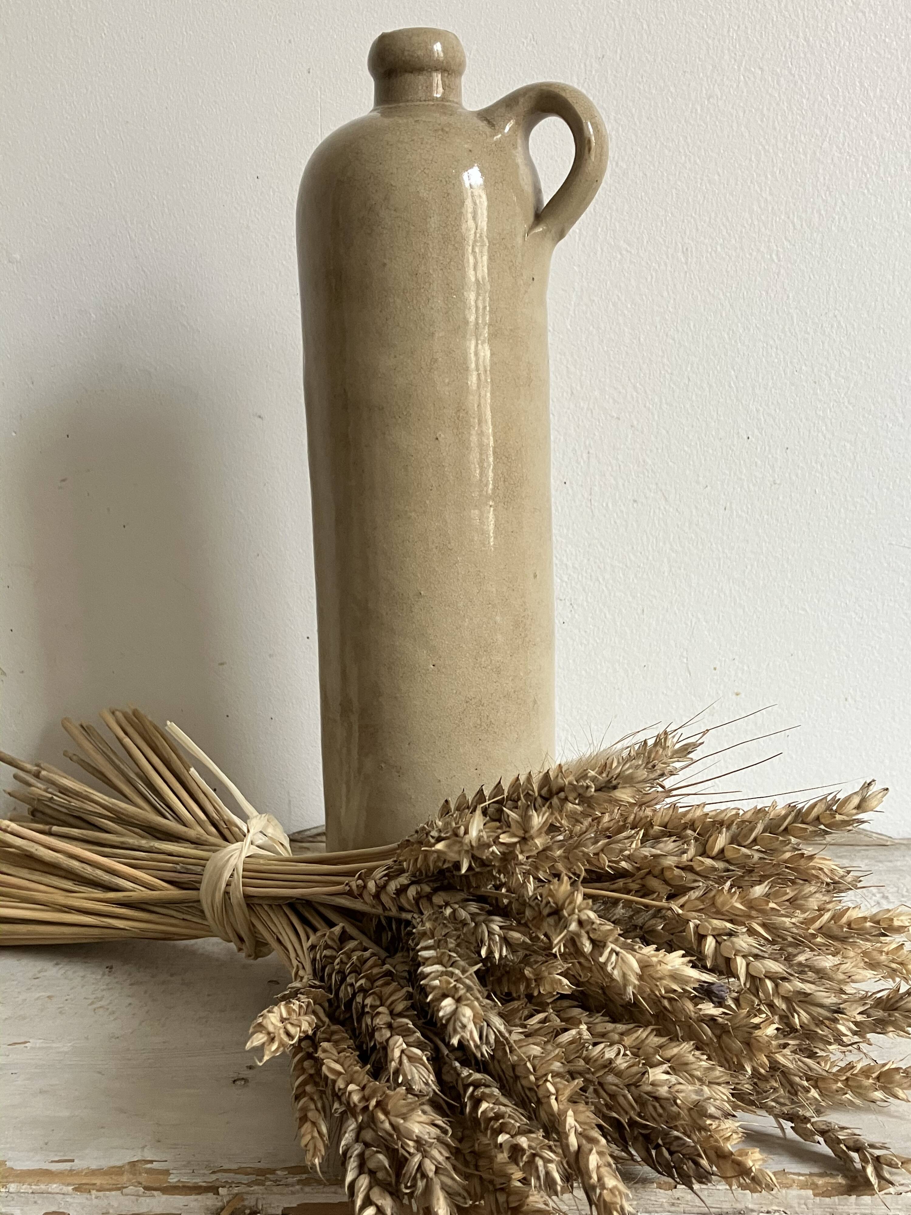 Glazed stoneware bottle