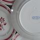 Set of 6 flat plates Badonviller years 20-30