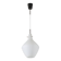 Suspension italienne en opaline satinée mid-century