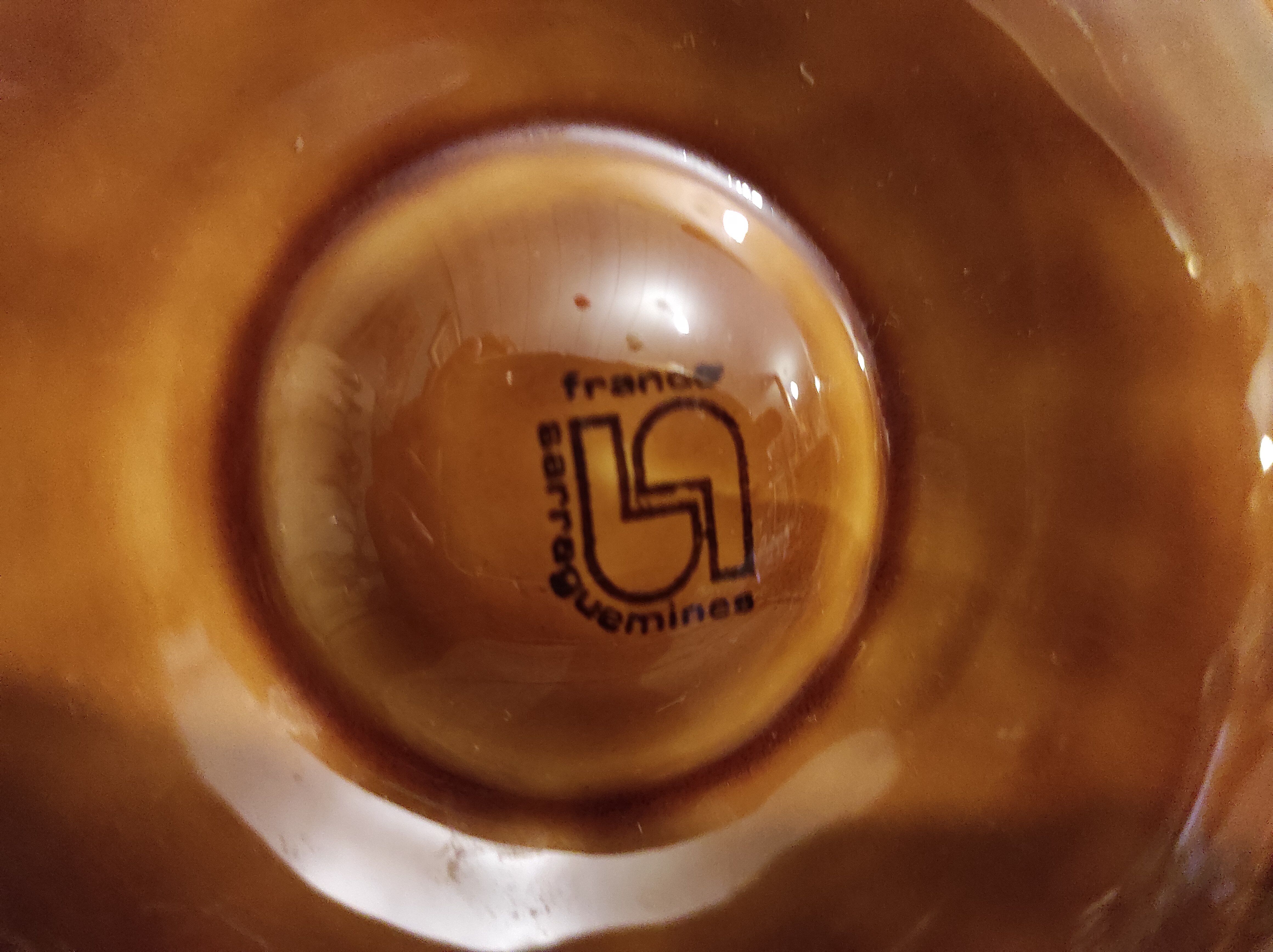 Vintage French majolica oyster plate from Sarreguemines