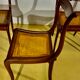 4 chaises style directoire en acajou massif