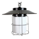 Industrial Grey Enamel Cage Pendant Lamp, 1960s