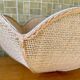 Superb suspension in rattan and wicker braided cannage style of the 1960s 1970s.