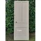 Series of 9 old communication doors, solid wood, both solid and glazed.