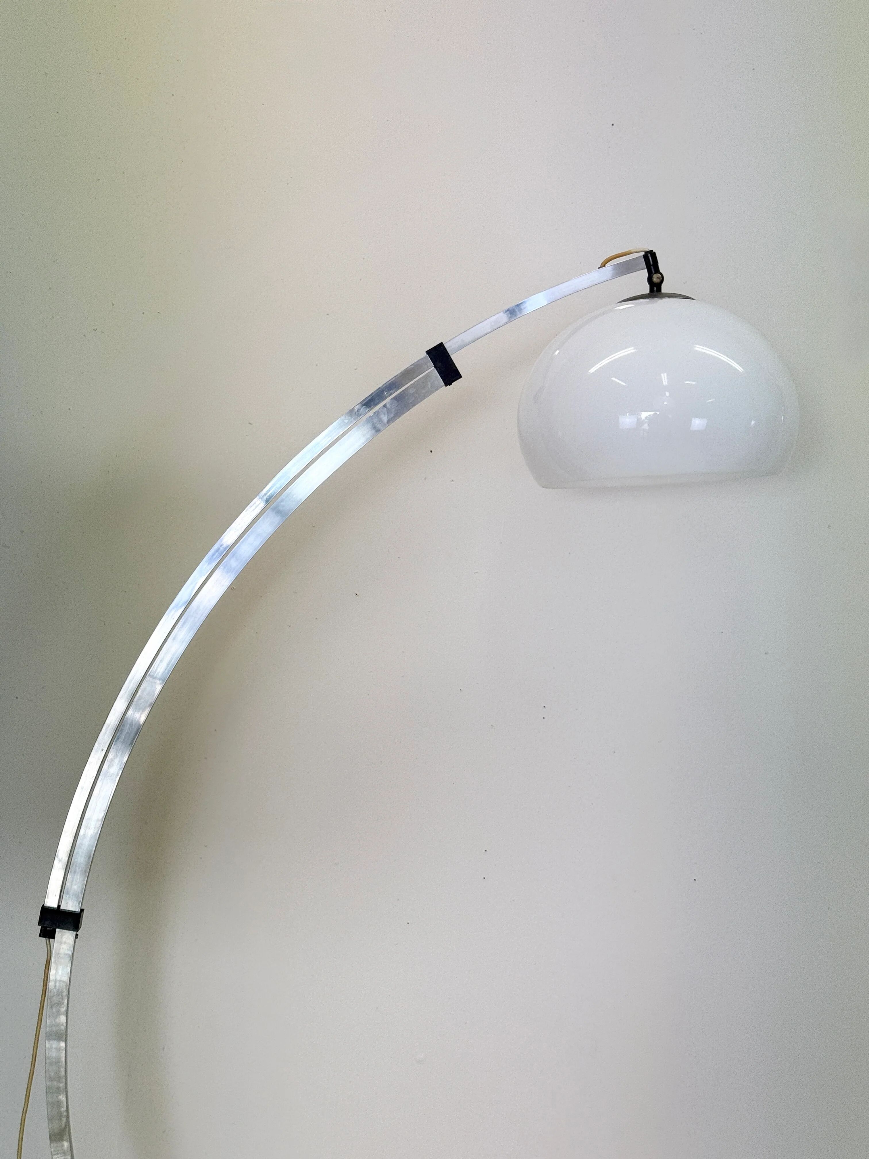 Telescopic "arc" floor lamp — Guzzini, Italy, 1970s