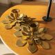 Old brass candlesticks