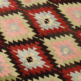 7x9 Modern Geometric Kilim Rug, 202x291Cm