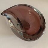 Vintage ashtray, Murano Sommerso, with pestle and label, circa 1960s