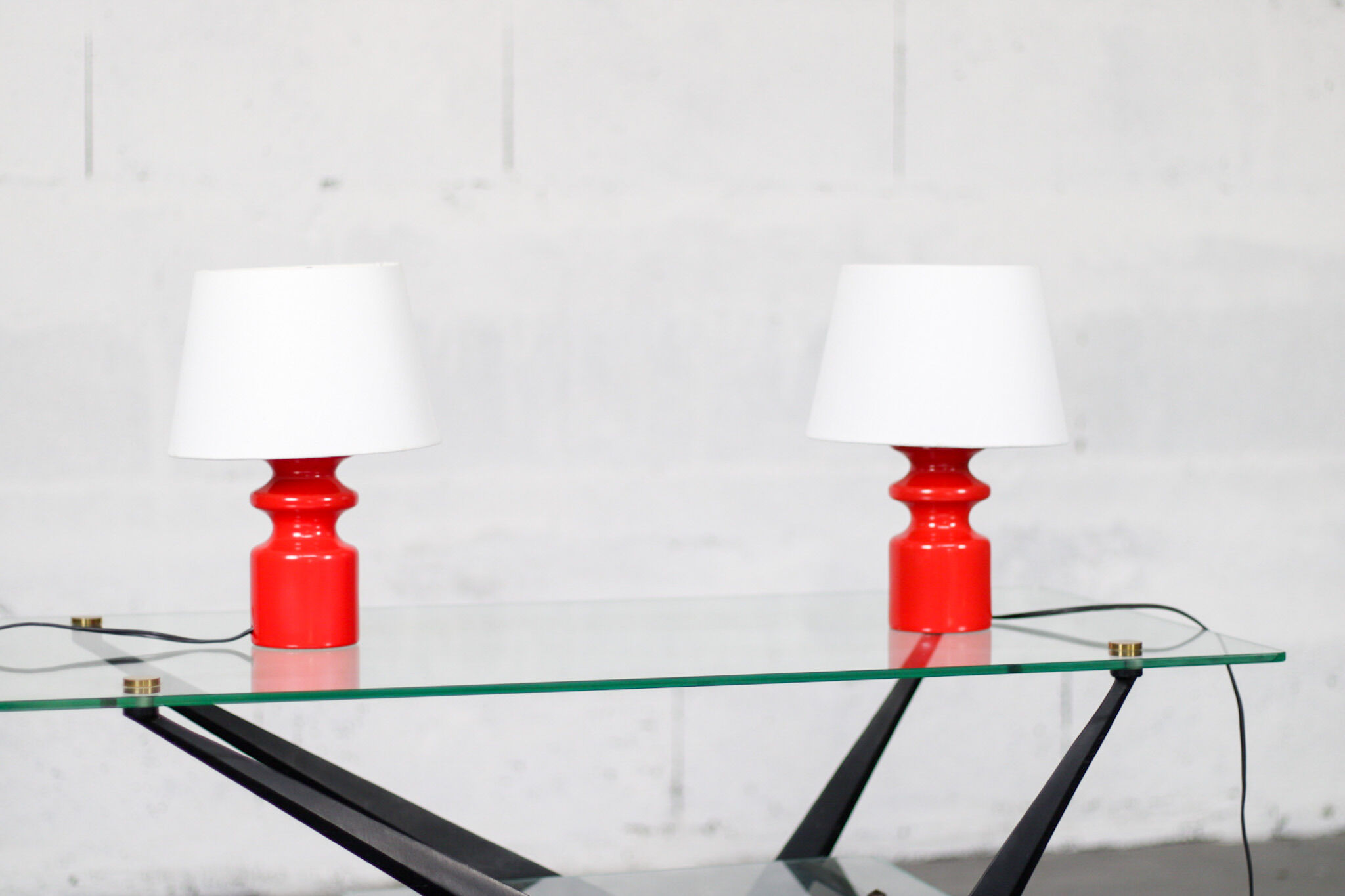 Pair of Danish bedside lamps 70